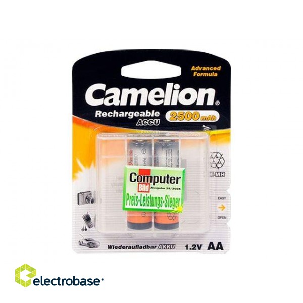 Camelion | AA/HR6 | 2500 mAh | Rechargeable Batteries Ni-MH | 2 pc(s) фото 2