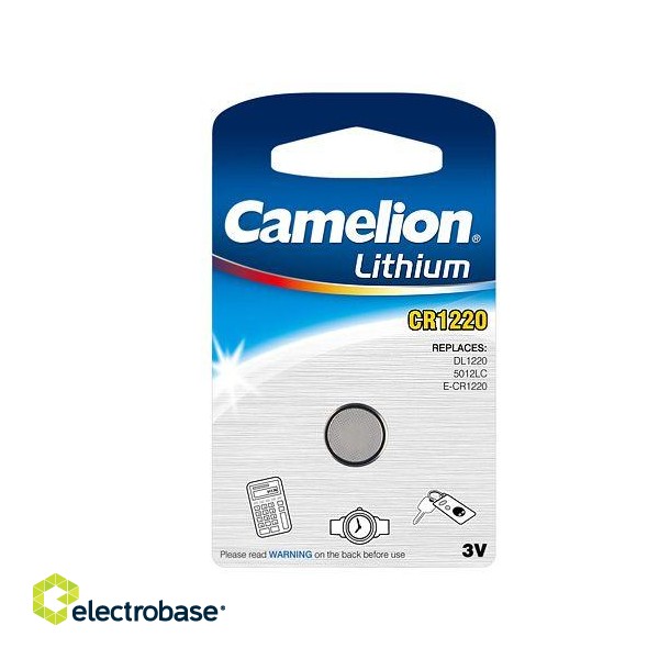 Camelion | CR1220-BP1 | CR1220 | Lithium | 1 pc(s) image 1