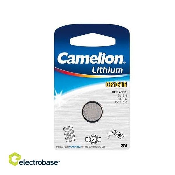 Camelion | CR1616-BP1 | CR1616 | Lithium | 1 pc(s) фото 1