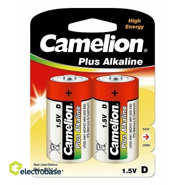 Camelion | D/LR20 | Plus Alkaline | 2 pc(s) paveikslėlis 1