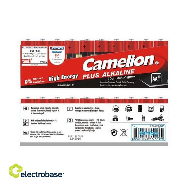 Camelion | LR6-SP10 | AA/LR6 | 2700 mAh | Plus Alkaline | 240 pc(s) фото 4