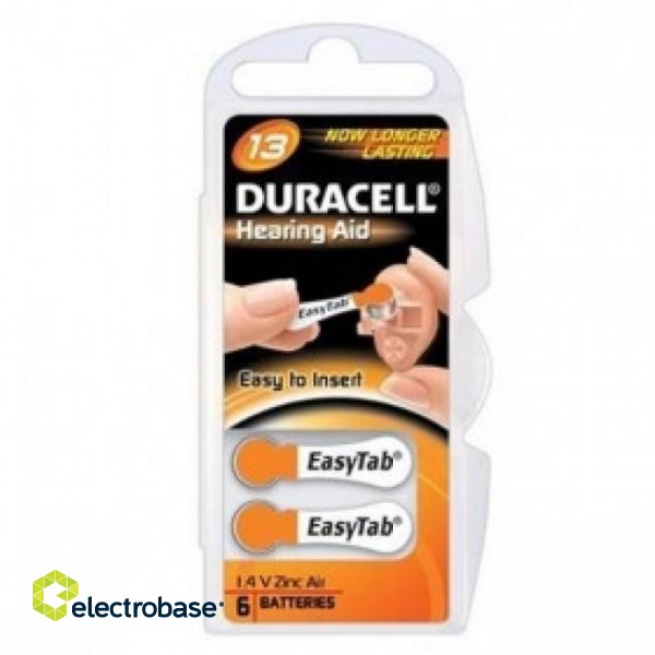Duracell | A13/DA13/ZL13 | Zinc air cells | 6 pc(s) image 2