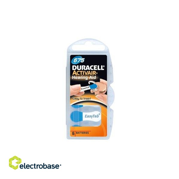 Duracell | A675/DA675/ZL675 | Zinc air cells | 6 pc(s) image 1