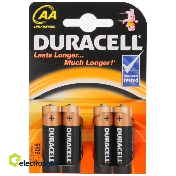 Duracell | AA/LR6 | Alkaline Basic MN1500 | 4 pc(s) фото 1