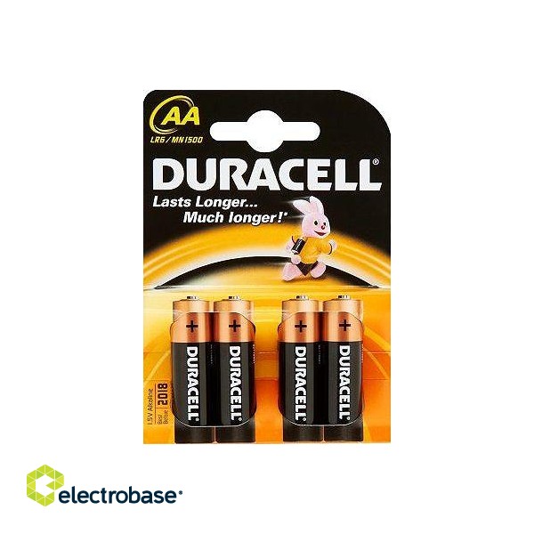 Duracell | AA/LR6 | Alkaline Basic MN1500 | 4 pc(s) фото 2