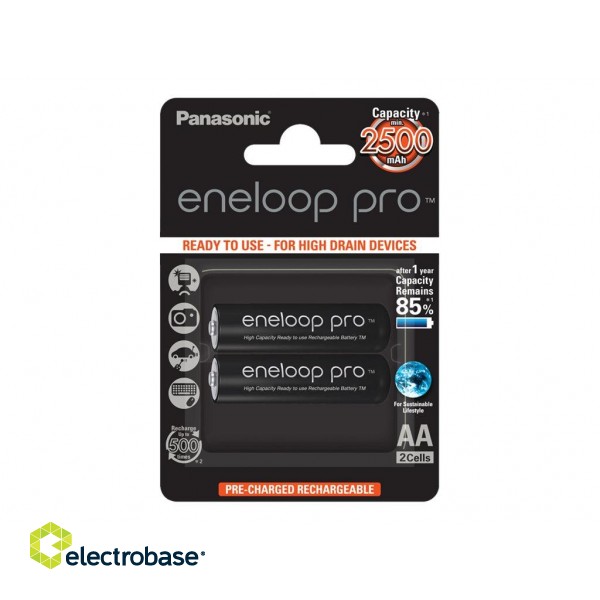Panasonic rechargeable batteries  ENELOOP Pro BK-3HCDE/2BE