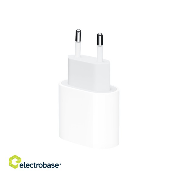 Apple | USB-C Power Adapter | MHJE3ZM/A | USB-C | 20 W | Power Adapter image 1