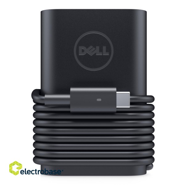 Dell | Euro USB-C AC Adapter with 1m power cord (Kit) | USB-C | External paveikslėlis 1