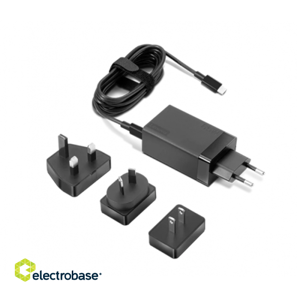 Lenovo | 65W USB-C AC Travel Adapter | USB-C | 65 W | USB Power adapter image 1