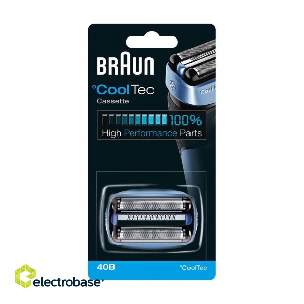 Braun | CoolTec Combi Pack Cassette replacement head | 40B | Blue | Number of shaver heads/blades 1 image 1