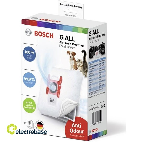 Bosch | AirFresh GALL Vacuum cleaner bag | BBZAFGALL | White image 4