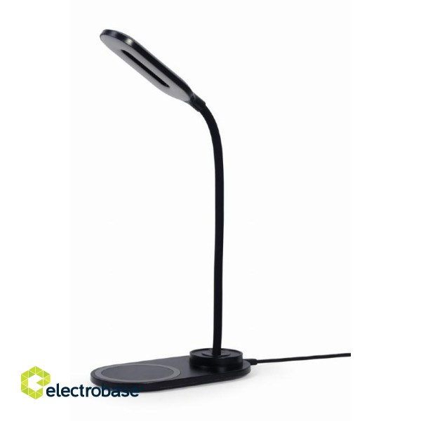 Gembird | TA-WPC10-LED-01 Desk lamp with wireless charger paveikslėlis 1