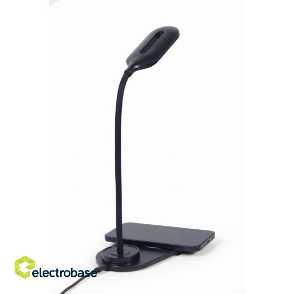 Gembird | TA-WPC10-LED-01 Desk lamp with wireless charger фото 5