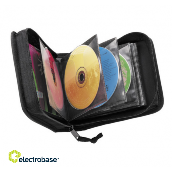 Case Logic | CD Wallet | 32 discs | Black | Nylon | Wallet holds 32 CDs or 16 with liner notes;Patented ProSleeves® provide ultra protection by keeping dirt away to prevent scratching of delicate CD surface;Durable outer material resistant image 6
