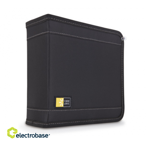Case Logic | CD Wallet | 32 discs | Black | Nylon | Wallet holds 32 CDs or 16 with liner notes;Patented ProSleeves® provide ultra protection by keeping dirt away to prevent scratching of delicate CD surface;Durable outer material resistant image 2