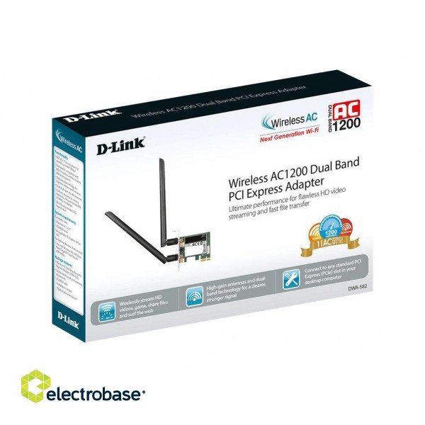 DWA-582 Wireless 802.11n Dual Band PCIe Desktop Adapter | D-Link фото 9