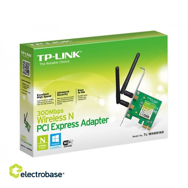 TP-LINK TL-WN881ND PCI Express Adapter paveikslėlis 5
