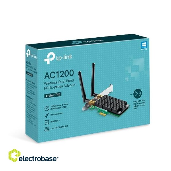 TP-LINK Archer T4E Dual Band PCI Express Adapter 2.4GHz/5GHz фото 6