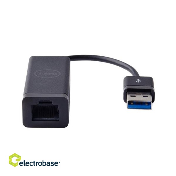 Black | Adapter | Dell | USB-A 3.0 to Ethernet (PXE Boot) image 2