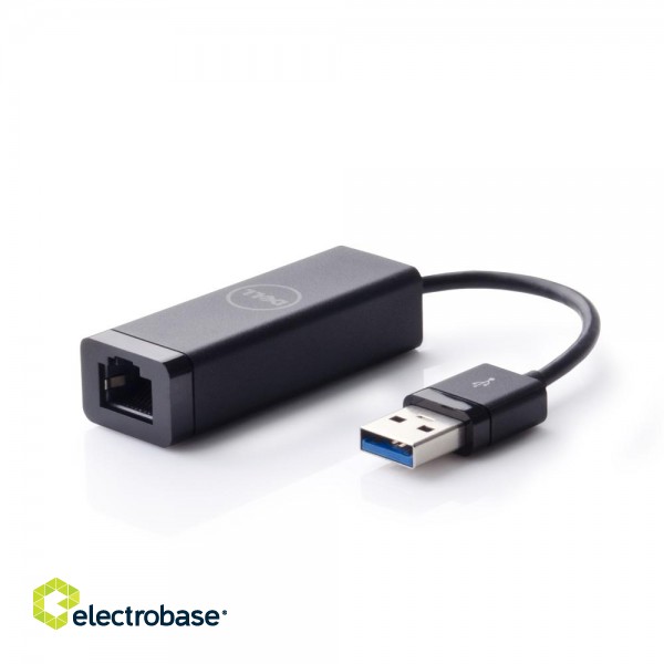Dell | USB-A 3.0 to Ethernet (PXE Boot) | Black | Adapter paveikslėlis 6