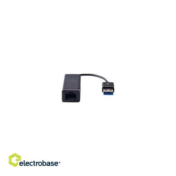 Dell | USB-A 3.0 to Ethernet (PXE Boot) | Black | Adapter image 3