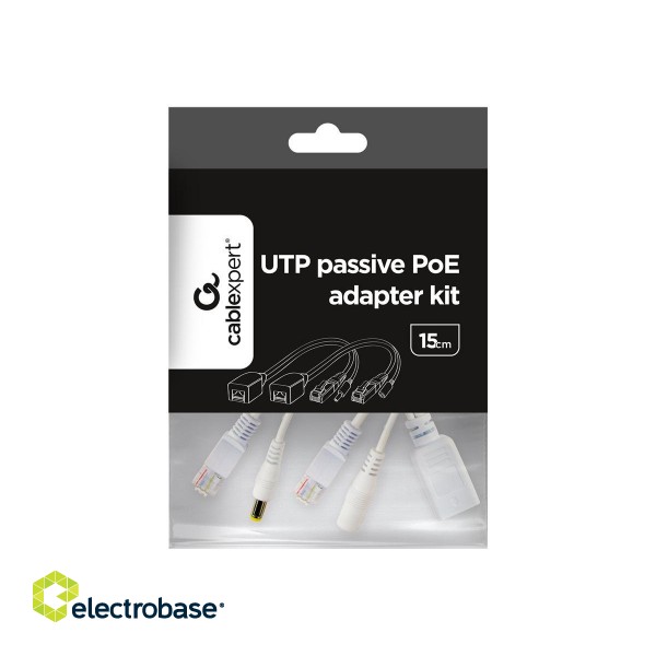 Cablexpert | PP12-POE-0.15M-W | 0.15 m | White | UTP passive PoE adapter kit image 4