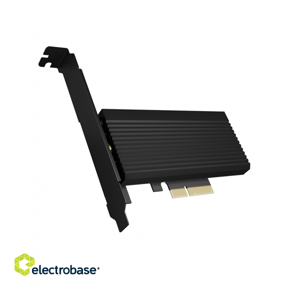 Raidsonic | Converter for 1x HDD/SSD for PCIe x4 slot | IB-PCI208-HS | Black image 1