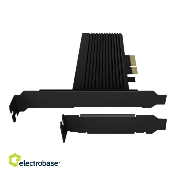 Raidsonic | Converter for 1x HDD/SSD for PCIe x4 slot | IB-PCI208-HS | Black image 4