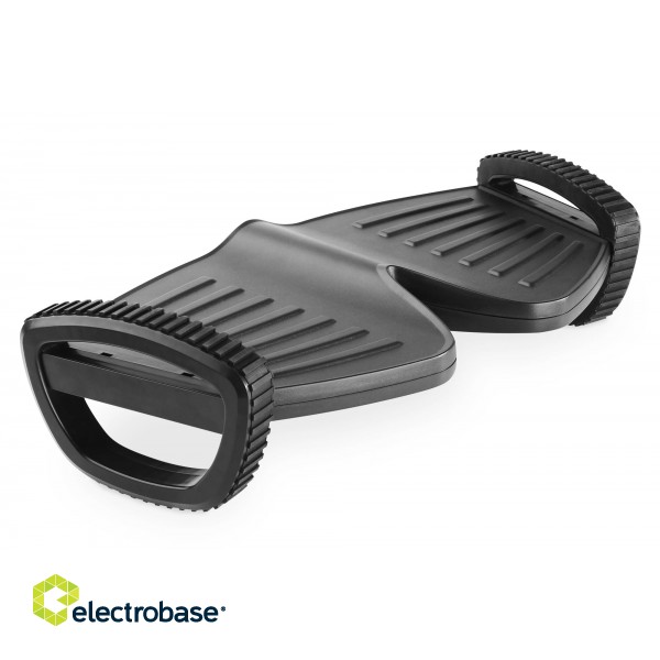 Digitus | Active Ergonomic Footrest | DA-90412 | Black | Depth 277 mm | Height 135 mm | Plastic | Gentle movements promote health; 2 rocker functions by easy rotation; Large or small rocking movements are possible (slow/fast); Can also be u image 1