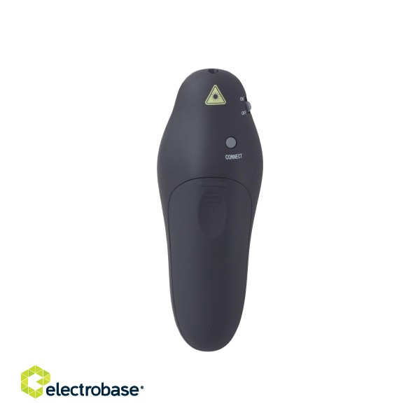 Gembird | Wireless presenter with laser pointer | WP-L-01 | Black | Depth 25 mm | Height 105 mm | Red laser pointer. 4 buttons to control most used PowerPoint presentation functions. Interface: USB. Presenter control distance: up to 10 m. | image 5