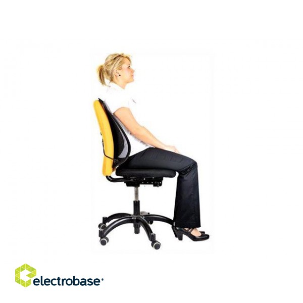 Fellowes | Office Suites mesh back support | Black | Depth 140 mm | Height 512 mm | Mesh textile | Width 439 mm paveikslėlis 3