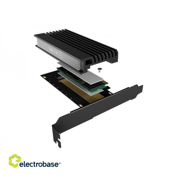 Icy Box IB-PCI214M2-HSL PCIe extension card | Raidsonic | ICY BOX | PCIe card with M.2 M-Key socket for one M.2 NVMe SSD image 9