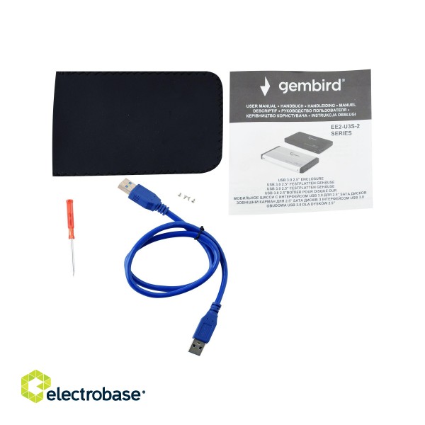 Gembird | SATA 3Gb/s | USB 3.0 | 2.5" paveikslėlis 8