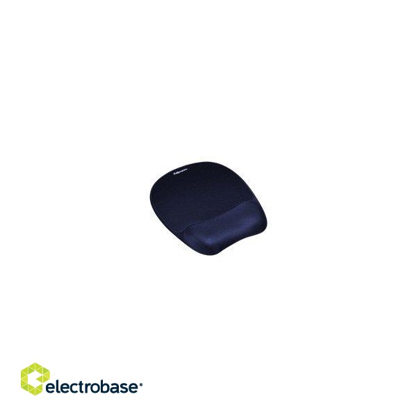 Fellowes | Foam mouse pad with wrist support | Mouse pad with wrist pillow | 202 x 235 x 25 mm | Sapphire