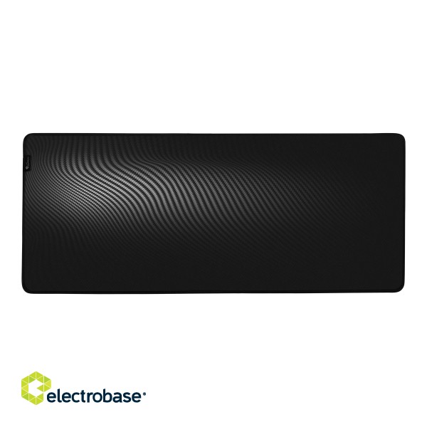 Genesis | Carbon 500 Ultra Wave | Mouse pad | 450 x 1100 x 2.5 mm | Black paveikslėlis 5