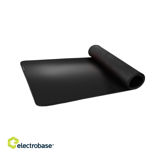 Genesis | Carbon 500 Ultra Wave | Mouse pad | 450 x 1100 x 2.5 mm | Black paveikslėlis 4