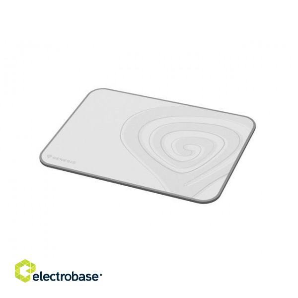Genesis | Mouse Pad | Carbon 400 M Logo | 250 x 350 x 3 mm | Gray/White paveikslėlis 1