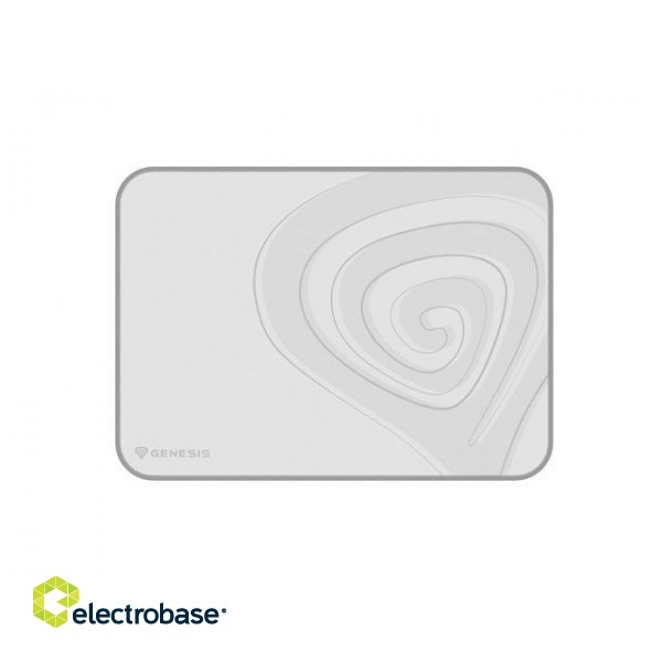 Genesis | Mouse Pad | Carbon 400 M Logo | 250 x 350 x 3 mm | Gray/White фото 2