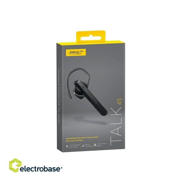In-ear/Ear-hook | Talk 45 | Hands free device | Noise-canceling | 7.2 g | Black | 57.4 cm | 24.2 cm | Volume control | 15.4 cm image 6
