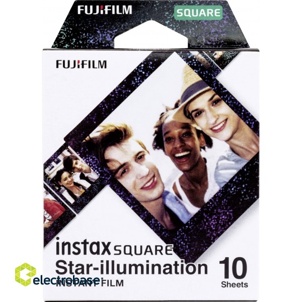 Fujifilm | Instax Square star Illumination Instant film (10pl) | 86 x 72 mm | Print Size: 86mm x 72mm image 1