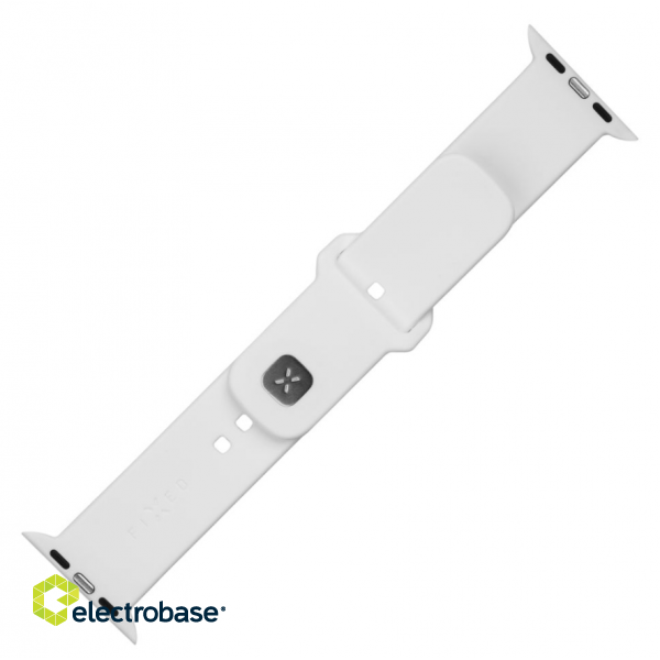 Fixed | Sporty Strap Set for Apple Watch Ultra 49mm | 180-250 mm | White | Silicone фото 1