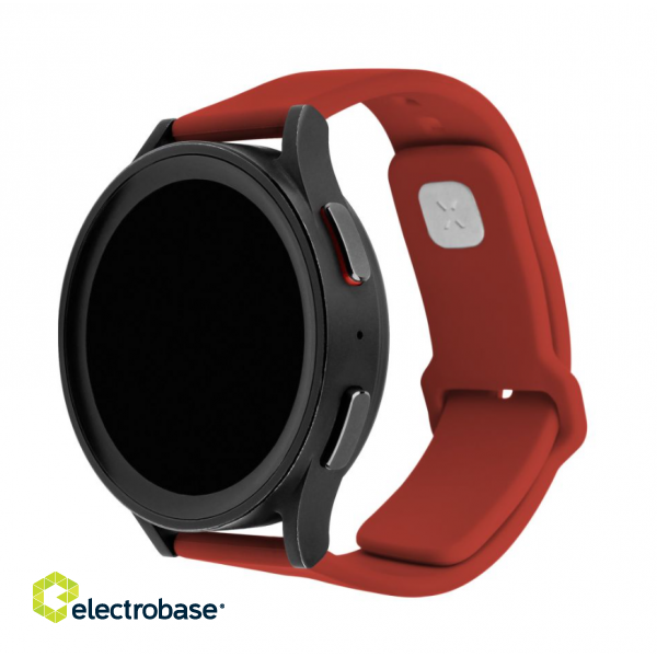 Fixed | Sporty Strap Set with Quick Release 20mm for Smartwatch | 160-235 mm | Red | Silicone фото 2