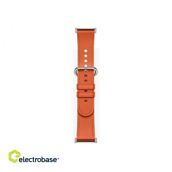 Xiaomi | Leather Quick Release Strap | Coral orange | Stainless steel/Calf leather | Fits wrists 135-205 mm