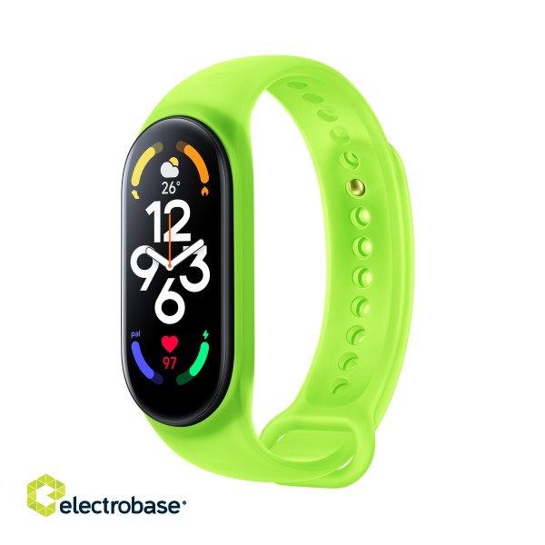 Xiaomi | Smart Band 7 Strap | Neon Green | Strap material: TPU | Total length: 255mm image 1