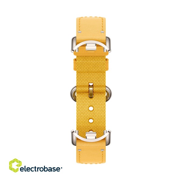 Xiaomi | Smart Band 8 Braided Strap | Yellow | Yellow | Strap material:  Nylon + leather | Adjustable length: 140-210mm image 5