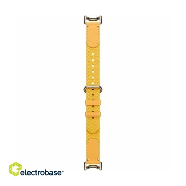 Xiaomi | Smart Band 8 Braided Strap | Yellow | Yellow | Strap material:  Nylon + leather | Adjustable length: 140-210mm image 3