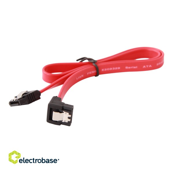 Cablexpert | Serial ATA III 50cm data cable with 90 degree bent connector image 3