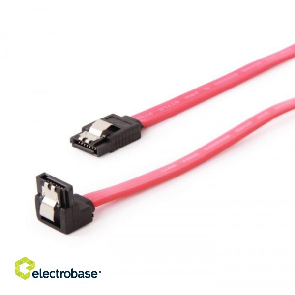 Cablexpert | Serial ATA III 50cm data cable with 90 degree bent connector image 1