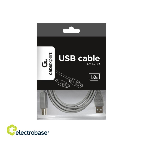 Cablexpert CCP-USB2-AMBM-6G USB 2.0 A-plug B-plug 6ft cable фото 4