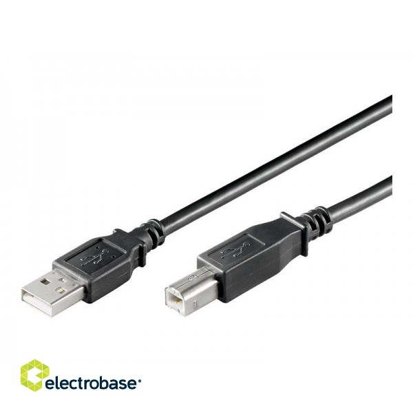 Goobay | USB 2.0 Hi-Speed cable | USB-A to USB-B USB 2.0 male (type A) | USB 2.0 male (type B) image 3